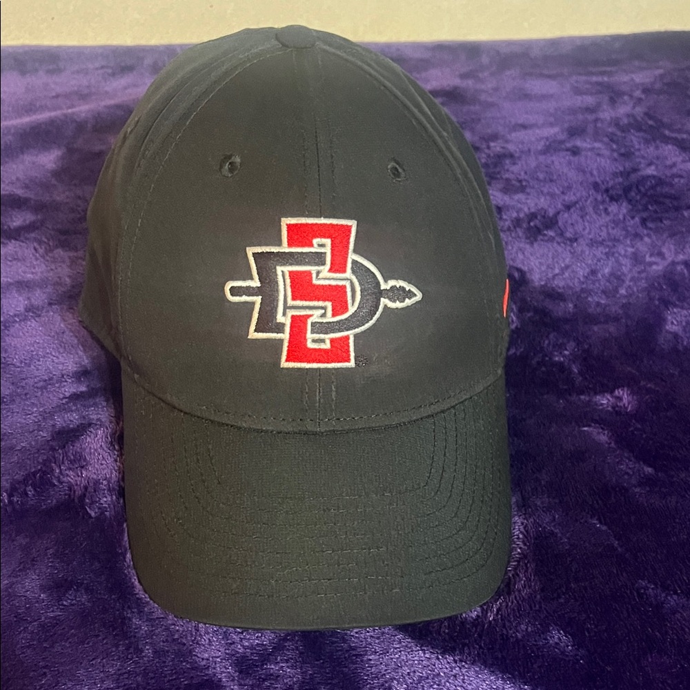 Black Cap with Red and White Logo